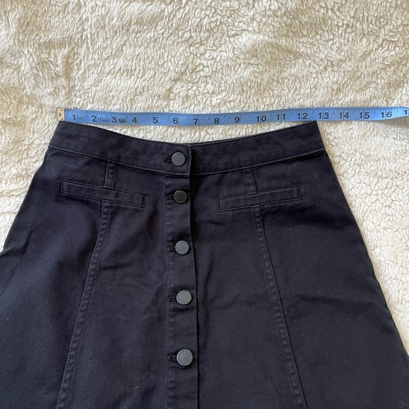 H&M Divided A Line Denim Skirt with Buttons - Picture 2 of 4